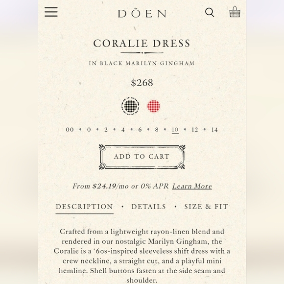 NWT Doen Coralie Dress - Picture 14 of 14